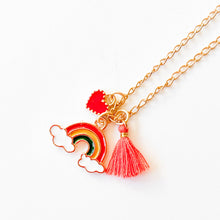 Load image into Gallery viewer, Kids Multicharm and Tassel Necklace