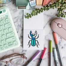 Load image into Gallery viewer, 50 Pages Birds Bugs and Botany Mini Coloring Book for Adults