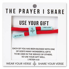 Load image into Gallery viewer, USE YOUR GIFT Christian Cord Bracelet | Christian Athletes