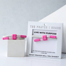Load image into Gallery viewer, LIVE WITH PURPOSE Bracelet, Christian Cord Bracelet