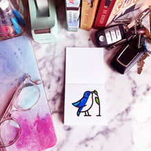 Load image into Gallery viewer, 50 Pages Birds Bugs and Botany Mini Coloring Book for Adults