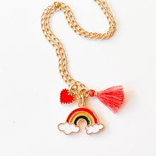 Load image into Gallery viewer, Kids Multicharm and Tassel Necklace