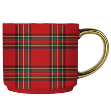 Load image into Gallery viewer, Red Plaid Coffee Mug