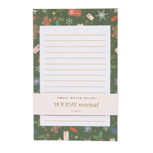 Load image into Gallery viewer, Gingerbread Pattern Notepad - Christmas Stationery