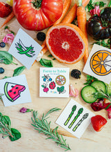 Load image into Gallery viewer, Farm To Table Mini Coloring Book - Fruits & Veggies Themed