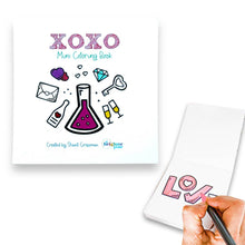 Load image into Gallery viewer, XOXO Mini Valentine Themed designs Coloring Book for Adult