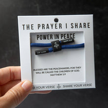 Load image into Gallery viewer, POWER IN PEACE Bracelet | Christian Cord Bracelet