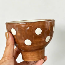 Load image into Gallery viewer, Boho Handmade Chestnut Goblet Bowl