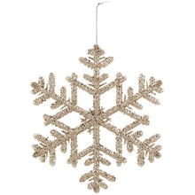 Load image into Gallery viewer, Glitter Snowflake Ornament