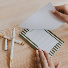 Load image into Gallery viewer, Striped Notepad - Stationery & Office Accessories