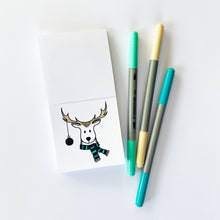 Load image into Gallery viewer, Very Merry Easy Tear Glue Bind Mini Coloring Book for Adult