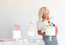 Load image into Gallery viewer, Cake By Courtney Pom Pom Cake Toppers