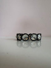 Load image into Gallery viewer, the jewel bracelet - black with clear crystal