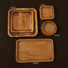 Load image into Gallery viewer, Rounded Square Wooden Bowl