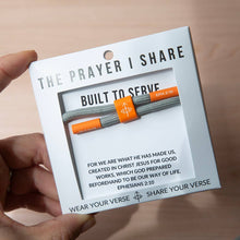 Load image into Gallery viewer, BUILT TO SERVE Christian Cord Bracelet | Athletes - Military