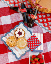 Load image into Gallery viewer, Red Striped Paper Dinner Napkin