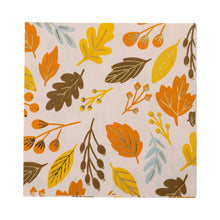 Load image into Gallery viewer, PLNP457 - Foiled Harvest leaves Cocktail Napkin