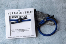 Load image into Gallery viewer, POWER IN PEACE Bracelet | Christian Cord Bracelet