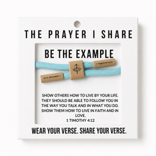 Load image into Gallery viewer, BE THE EXAMPLE Christian Cord Bracelet, Bible Verse Gifts