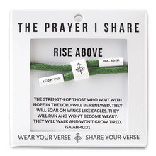Load image into Gallery viewer, RISE ABOVE Bracelet | Bible Verse Bracelet