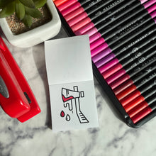 Load image into Gallery viewer, 50 Pages Halloween Spooky-theme Mini Coloring Book for Adult