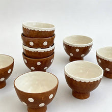 Load image into Gallery viewer, Boho Handmade Chestnut Goblet Bowl