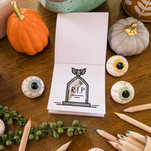 Load image into Gallery viewer, 50 Pages Halloween Spooky-theme Mini Coloring Book for Adult
