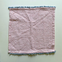 Load image into Gallery viewer, 100% cotton waffle square bright fringe kitchen dishcloth