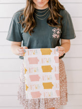 Load image into Gallery viewer, Iowa Full Pattern - Flour Sack Towel