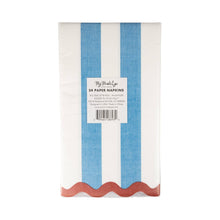 Load image into Gallery viewer, Hamptons Stripes Dinner Napkin