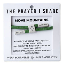 Load image into Gallery viewer, MOVE MOUNTAINS Bracelet, Christian Cord Bracelet
