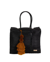 Load image into Gallery viewer, Solid Black Día Handbag

