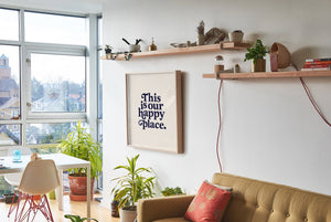 This Is Our Happy Place Print | Colorful Wall Art