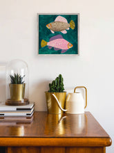 Load image into Gallery viewer, The Two Of Us In Emerald Green Mini Framed Canvas
