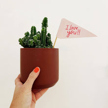 Load image into Gallery viewer, I love you paper flag
