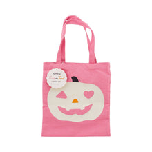 Load image into Gallery viewer, PLCB137 -  Pink Pumpkin 12x12 inch Canvas Bag

