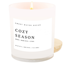 Load image into Gallery viewer, Cozy Season 11 oz Soy Candle - Fall Decor &amp; Gifts

