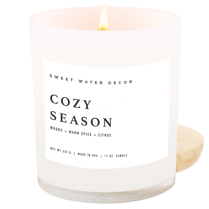 Cozy Season 11 oz Soy Candle - Fall Decor & Gifts
