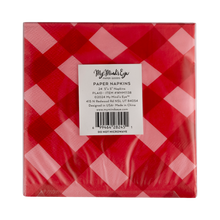 Load image into Gallery viewer, Plaid Cocktail Napkin
