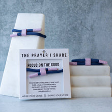 Load image into Gallery viewer, FOCUS ON THE GOOD Cord Bracelet | Christian Athletes
