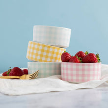 Load image into Gallery viewer, Stoneware Gingham Ramekin
