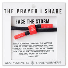Load image into Gallery viewer, FACE THE STORM Prayer Bracelet, Athletes, First Responders
