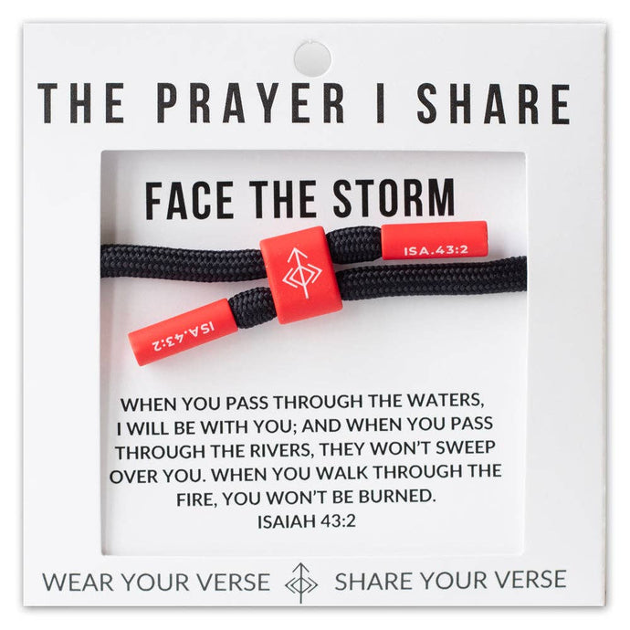 FACE THE STORM Prayer Bracelet, Athletes, First Responders