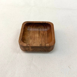 Rounded Square Wooden Bowl