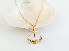 Load image into Gallery viewer, Gold  Anchor Necklace
