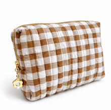 Load image into Gallery viewer, Everyday Color Gingham Cosmetic Bag – Lightweight Travel Pouch
