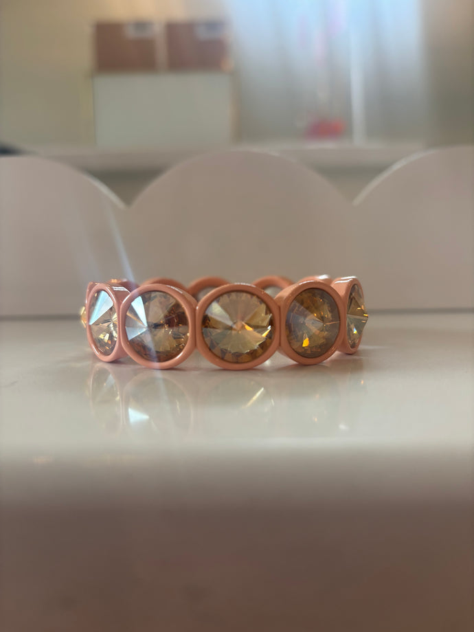 the jewel bracelet - peach