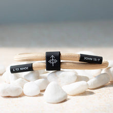 Load image into Gallery viewer, TRUST HIS TIMING Christian Cord Bracelet
