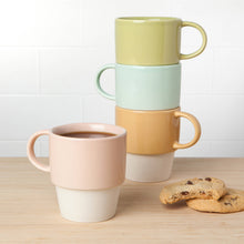 Load image into Gallery viewer, Flora Assorted Nesting Mugs Set of 4
