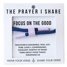 Load image into Gallery viewer, FOCUS ON THE GOOD Cord Bracelet | Christian Athletes
